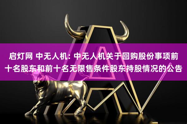 启灯网 中无人机: 中无人机关于回购股份事项前十名股东和前十名无限售条件股东持股情况的公告
