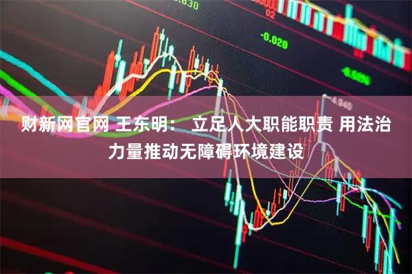 财新网官网 王东明： 立足人大职能职责 用法治力量推动无障碍环境建设